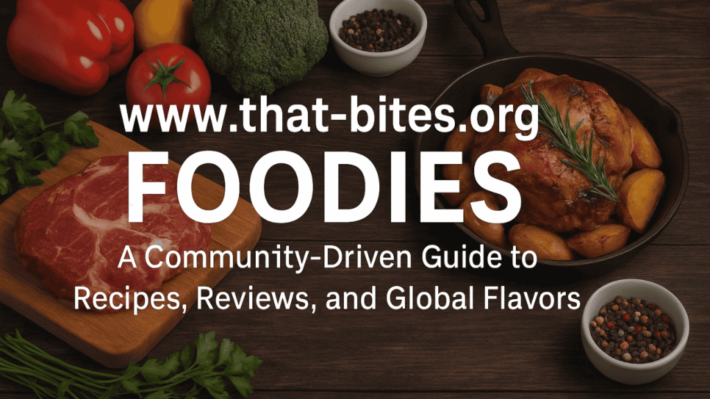www that-bites .org foodies: A Community-Driven Guide to Recipes, Reviews, and Global Flavors www that-bites .org foodies