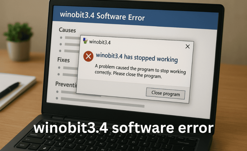 winobit3.4 software error: Understanding, Causes, and Effective Fixes winobit3.4 software error